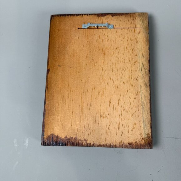 Vintage Hummel Style Art Set Wood Plaque & Framed Print German Children Illustra - Picture 3 of 9